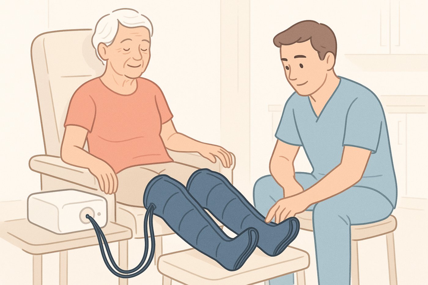 Presoterapia para personas mayores: cuándo puede ayudar, qué precauciones tomar y cómo saber si es adecuada